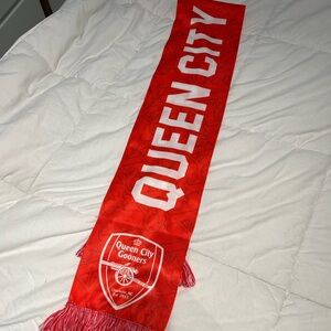 Arsenal Queen City Gooners Scarf Red Charlotte NC Supporters